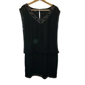 J Kara Women's Bead-Trim Cocktail Dress